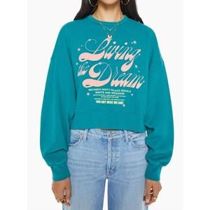 NEW MOTHER the winger crewneck sweatshirt in living the dream